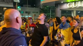 Atmosphere in Kyiv, Ukraine after England vs Ukraine match