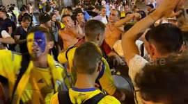 Atmosphere in Kyiv, Ukraine after England vs Ukraine match