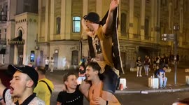 Atmosphere in Kyiv, Ukraine after England vs Ukraine match