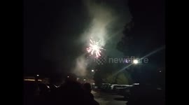 Fireworks in a Slovakian village 2021