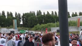 Gareth Southgate lookalike gets chants aimed at him during the England vs Ukraine game. At the ‘4TheFans’ Manchester Fan Zone