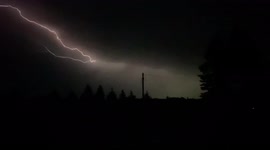 Some really nice lightning strikes in Minnesota following up heat wave