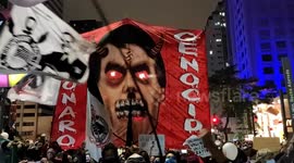 Anti-Bolsonaro protest in Sao Paulo, Brazil