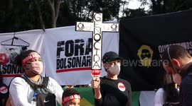 Protest against President Jair Bolsonaro in São Paulo, Brazil