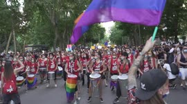 Madrid's gay pride returns after COVID cancellation