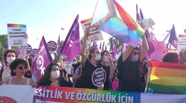 Protest Against Turkey's Withdrawal From Istanbul Convention