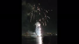 US: Independence Day Fireworks Display Paid For By Will Smith Lights Up New Orleans Skies