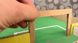 Handy YouTuber made a table football with cardboard and magnets. Here’s how he did it
