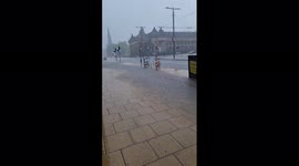 UK: Thunderstorm Batters Edinburgh And Causes Flash Flooding