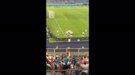 Maguire celebrating is goal vs Ukraine