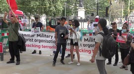 Burmese’s protestors demand ASEAN and Australia Stop provide fund to NGO to implement Myanmar military, London, UK