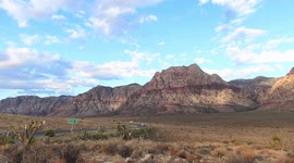 Red Rock Canyon National Conservation Area near Las Vegas Nevada stock footage in panoramic view