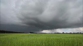 Time Lapse of Thunderstorm Over Wheat Field - Northern Ireland July 4th 2021