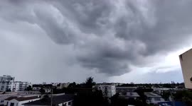 Tropical Storm Elsa 'feeder band' hits Miami