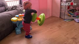 'Funny Toddler Accidentally Starts Twerking While Finding her Seat'