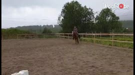 'Here's How NOT to Jump a Hurdle While Horse Riding | Try Not to Laugh'