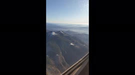 Cockpit view flying above mountains in Romania - Europe with C172 POV