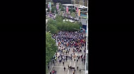 Crowded Wembley sees tense clash between Italy and Spain