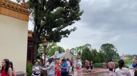 Epcot fireworks in Disney cancelled by tropical storm Elsa