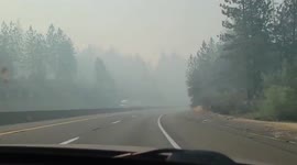 US: Salt Fire Causes Poor Air Quality In Northern California