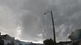 Live stream footage shows Florida homes as Hurricane Elsa approaches