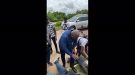 People need help during ‘March for Justice’ in Accra, Ghana