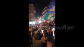 Euro 2020: Italy fans celebrate win over Spain in semi-final