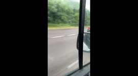 England fans on their way to watch Euro 2020