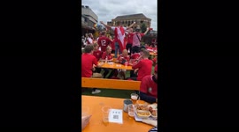 Crowds flock to Wembley ahead of Euro 2020 clash