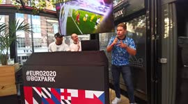 Fans sing New Order's England song 'World In Motion' at east London venue