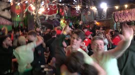 Fans go mental in Birmingham as England score second goal against Denmark in Euro 2020 extra time
