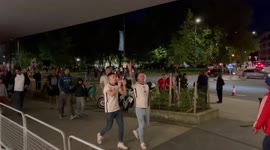 England fans celebrating