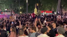 Social distancing goes down the drain as thousands of fans disregard warnings in Leicester Square celebrating England’s victory