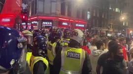 Riot police now in Piccadilly Circus mode has changed very quickly between England