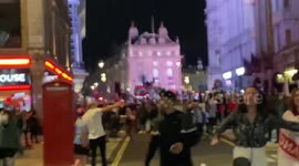 Dancing on the bus: celebration goes wild as England qualifies for final in Euro 2020
