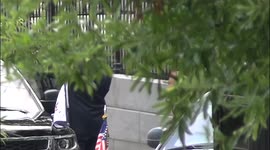 Madam Vice President of the United States Kamala Harris departs the Eisenhower Executive Office Building (EEOB) in Washington, DC on July 7, 2021