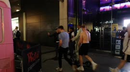 Euro 2020: Proud English fans celebrate in Westfield Stratford following win over Denmark