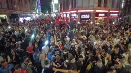 English supporters cause mayhem in London by smashing bus window, taxi sunroof following Euro 2020 win over Demark