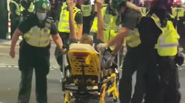 Riot police, England fans clash following landmark Euro 2020 semifinal win over Denmark