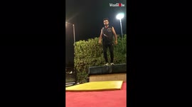 'Did Someone Say... Freeze? Hilarious Parkour Fail'