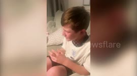 9-year-old football fan burst into tears when Harry Kane scored England's winning goal against Denmark