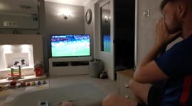 UK couple celebrate England's semi-final win in silence - so they did not wake their baby