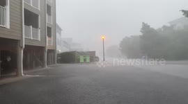Torrential rain as tropical storm Elsa blasts South Carolina