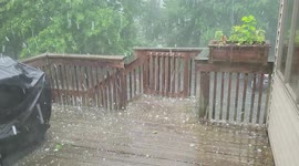 Golf Ball Size Hailstorm in Bergen County, New Jersey on July 8 2021,