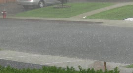 Severe Weather Heavy Strong Storms Impact New Jersey from Tropical Storm Elsa in Paramus, NJ on July 8, 2021