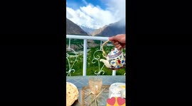 Natural beauty. tea lovers. Hunza valley. Tea with nature. Green world.