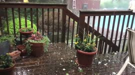 New Jersey pelted by giant hail as a result of Elsa