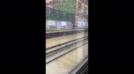 Subway stations in NYC flooded by Elsa