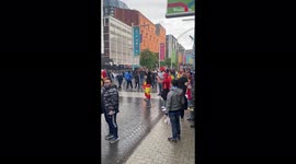 'Spain Supporters in Full Force Inside & Outside the Wembley Stadium | Italy vs. Spain (Euro 2020)'