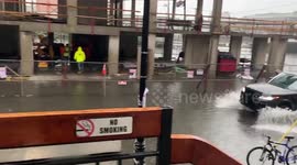 New Jersey roads heaviily flooded after Elsa